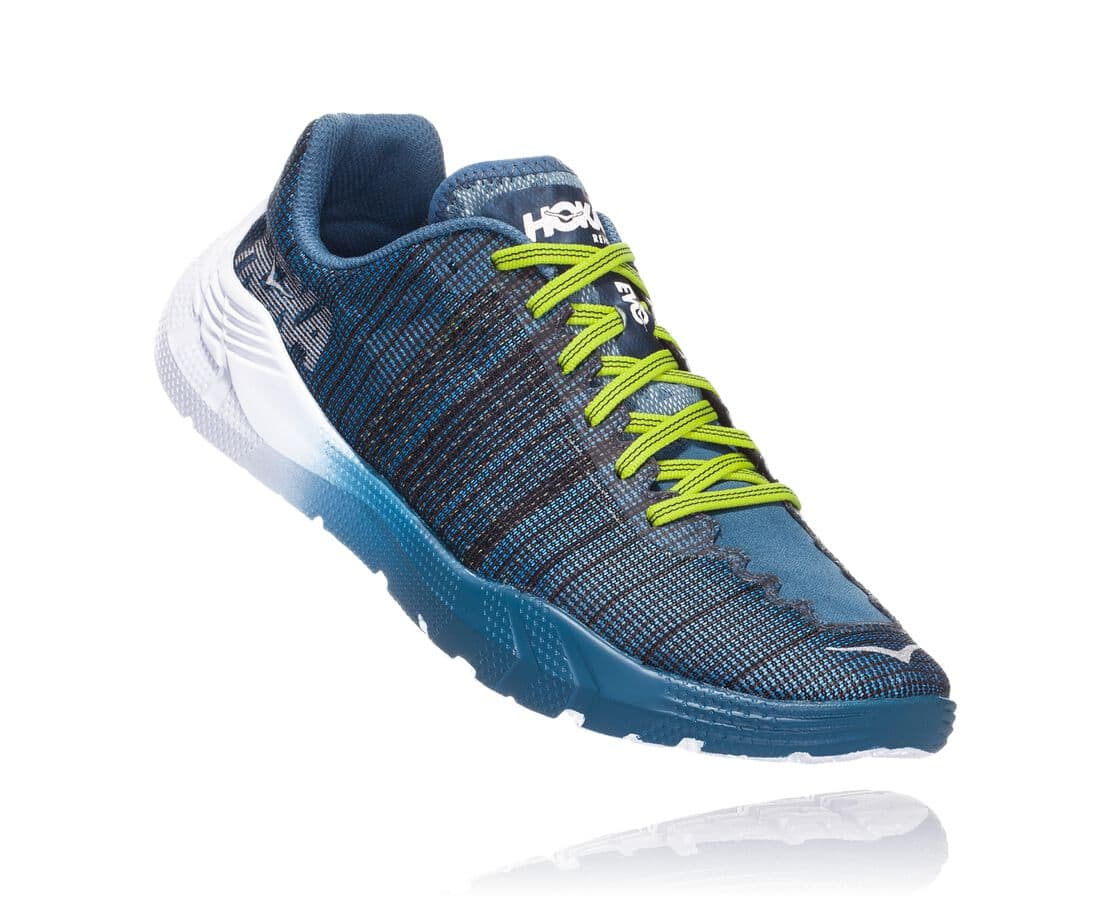 Hoka One One Evo Rehi Philippines - Men's Wide Running Shoes - Blue | FI0569738